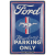 Blechschild Mustang Parking 1